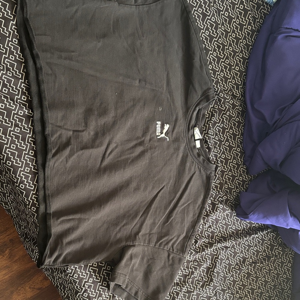 Puma Charcoal Cropped Tee